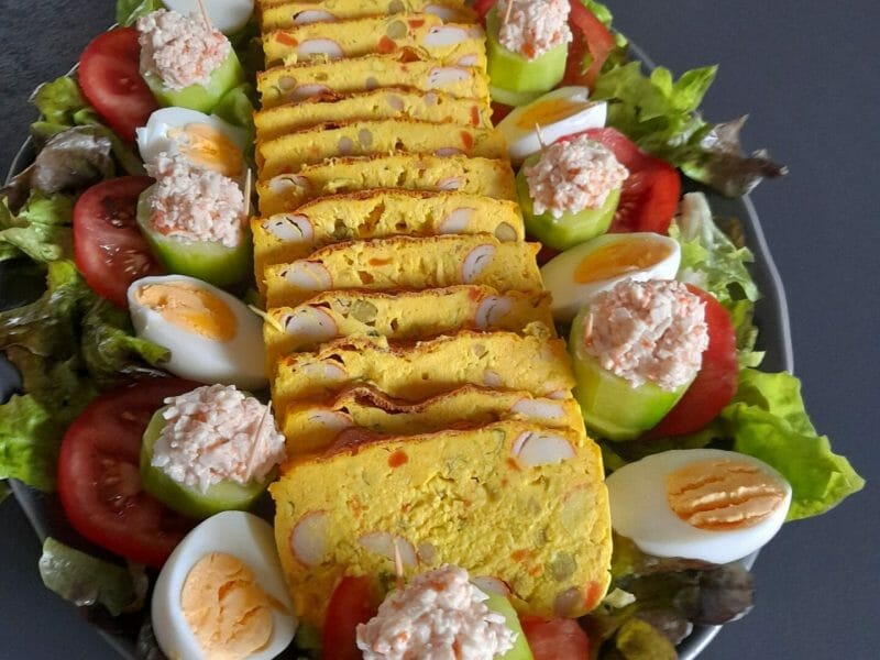 Terrine de macédoine et surimi au Thermomix Cookomix