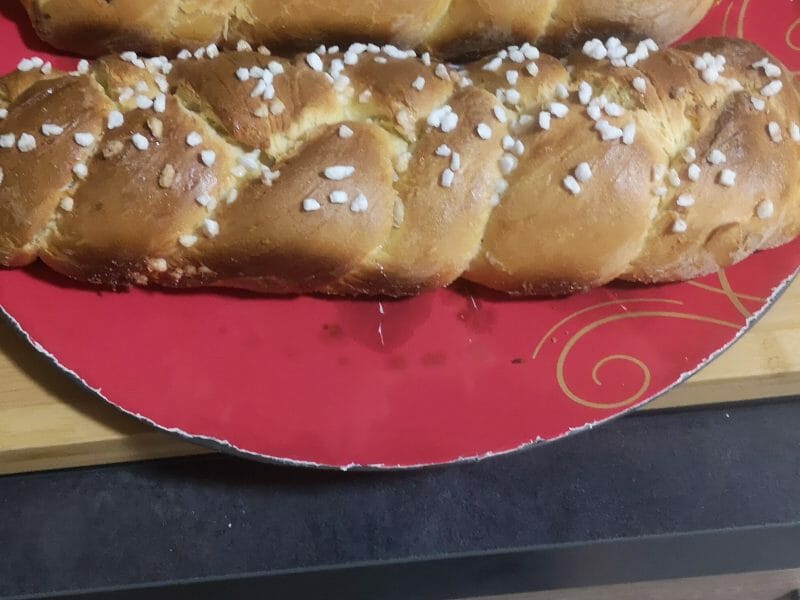 Cliquez pour zoomer ! Brioche tressée à la mie filante Thermomix par cindydy57