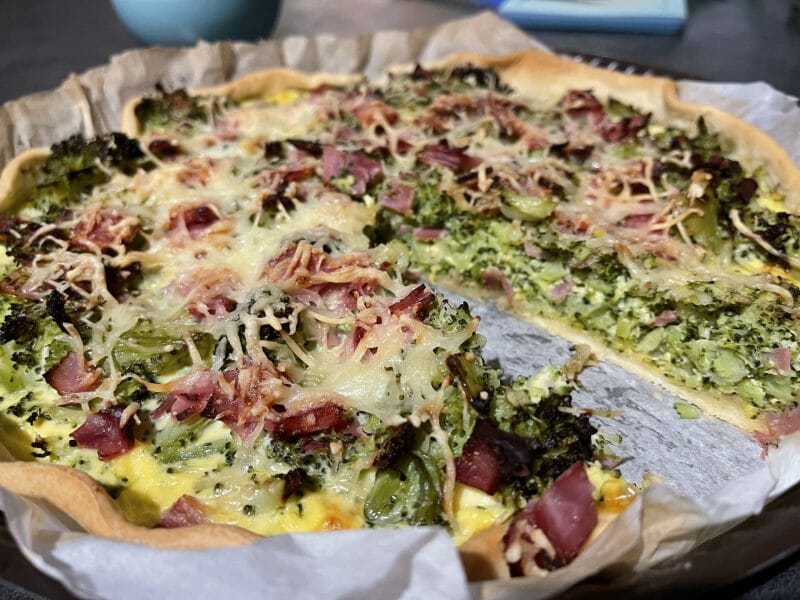 Cliquez pour zoomer ! Quiche au brocoli et jambon Thermomix par mel1705