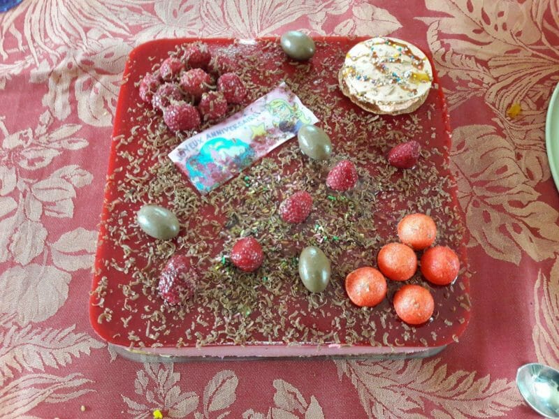 Cliquez pour zoomer ! Bavarois aux framboises Thermomix par chris30