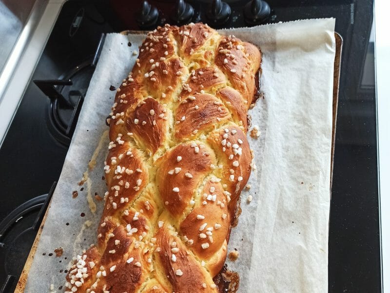 Cliquez pour zoomer ! Brioche tressée à la mie filante Thermomix par angy0829