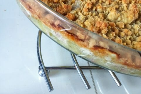 Cliquez pour zoomer ! Crumble courgettes, chèvre et lardons Thermomix par angy0829