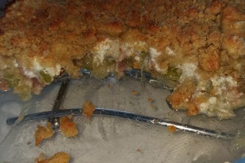 Cliquez pour zoomer ! Crumble courgettes, chèvre et lardons Thermomix par angy0829