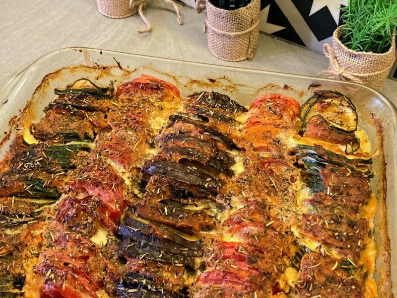 Cliquez pour zoomer ! Tian de légumes et mozzarella Thermomix par maelle17