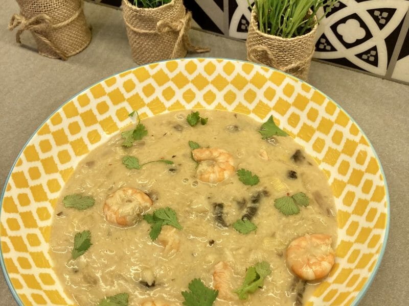 Cliquez pour zoomer ! Soupe thaï crevettes et lait de coco Thermomix par maelle17