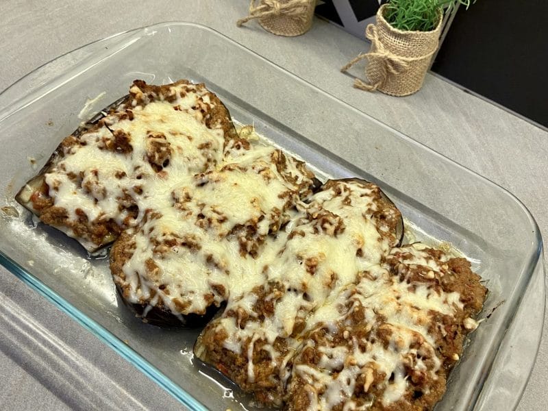 Cliquez pour zoomer ! Aubergines farcies à la viande hachée Thermomix par maelle17