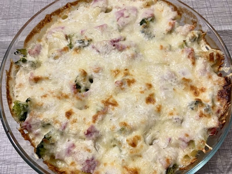 Cliquez pour zoomer ! Gratin de pâtes au brocoli Thermomix par maelle17