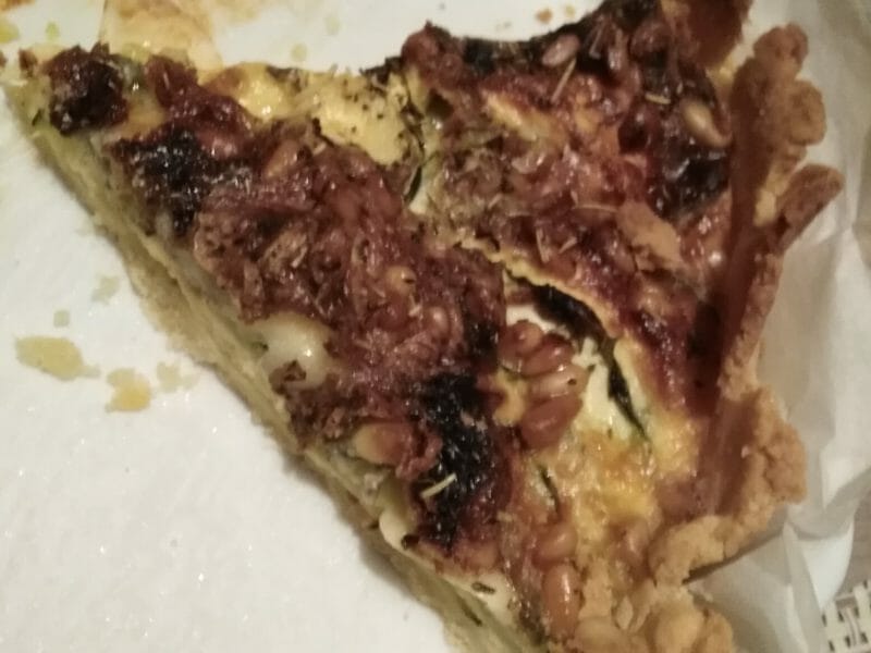 Cliquez pour zoomer ! Tarte courgettes, chèvre et pignons de pin Thermomix par gwendoline_12