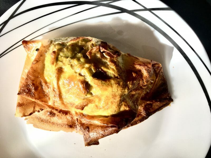 Cliquez pour zoomer ! Brick de saumon et poireaux Thermomix par lorti