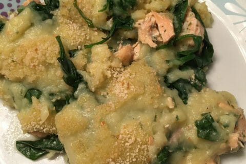 Cliquez pour zoomer ! Parmentier de saumon aux épinards Thermomix par lilinepupuce