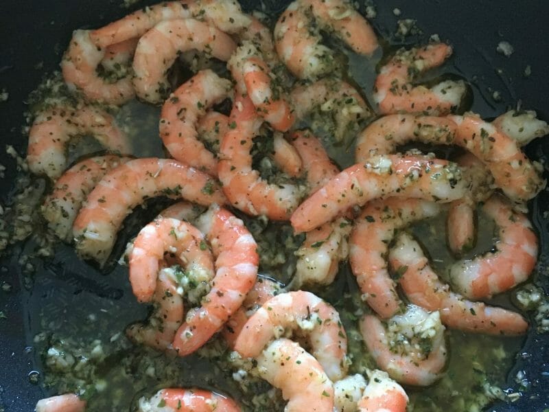 Cliquez pour zoomer ! Crevettes à l’ail Thermomix par lilinepupuce
