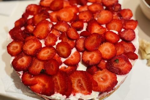 Cliquez pour zoomer ! Tarte aux fraises sans cuisson Thermomix par charlene