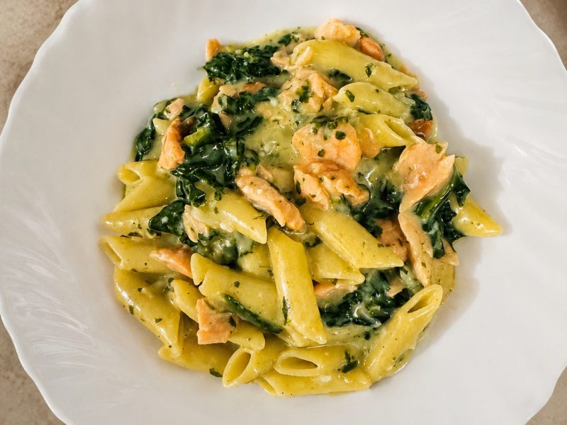 Cliquez pour zoomer ! One pot pasta – épinards et saumon fumé Thermomix par zayna