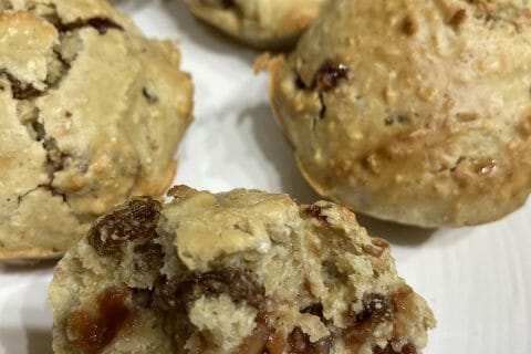 Cliquez pour zoomer ! Muffins au son d’avoine et aux pépites de chocolat au Thermomix