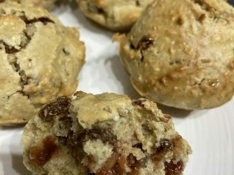 Cliquez pour zoomer ! Muffins au son d’avoine et aux pépites de chocolat Thermomix par Anna