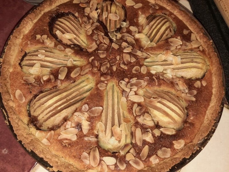 Cliquez pour zoomer ! Tarte aux poires sur lit de chocolat Thermomix par flower38