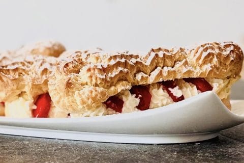 Cliquez pour zoomer ! Éclairs fraises chantilly Thermomix par seb-belgium