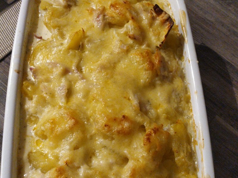 Cliquez pour zoomer ! Gratin aux deux saumons Thermomix par poddy