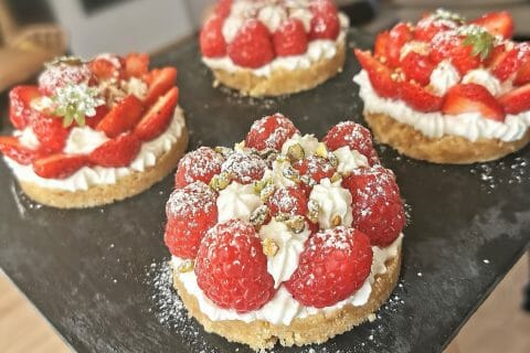 Cliquez pour zoomer ! Tarte aux fraises sans cuisson Thermomix par vansvans
