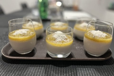 Cliquez pour zoomer ! Panna cotta ananas et lait de coco Thermomix par eloj