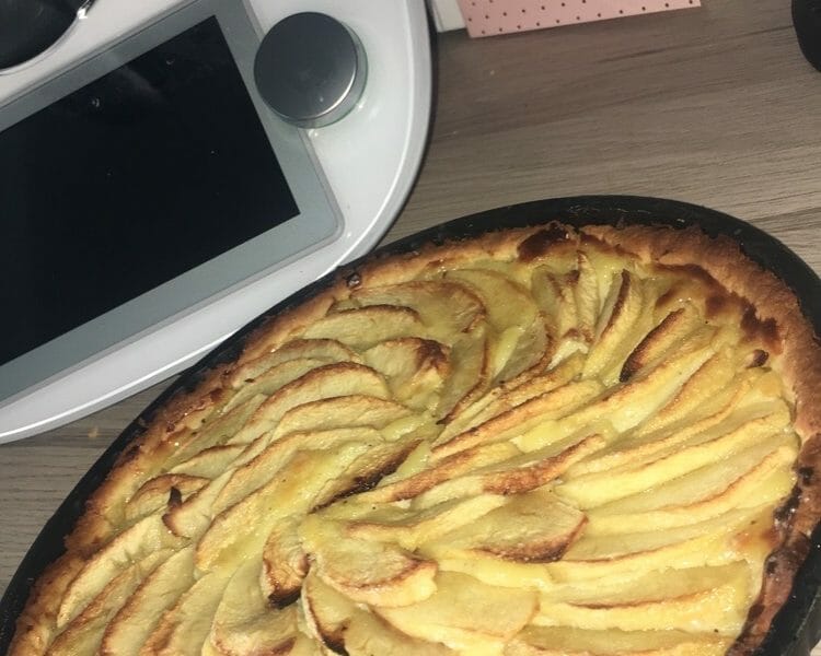Cliquez pour zoomer ! Tarte aux pommes alsacienne Thermomix par hananemomix