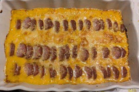 Cliquez pour zoomer ! Gratin de butternut à la saucisse de Montbéliard Thermomix par jean-francois_5