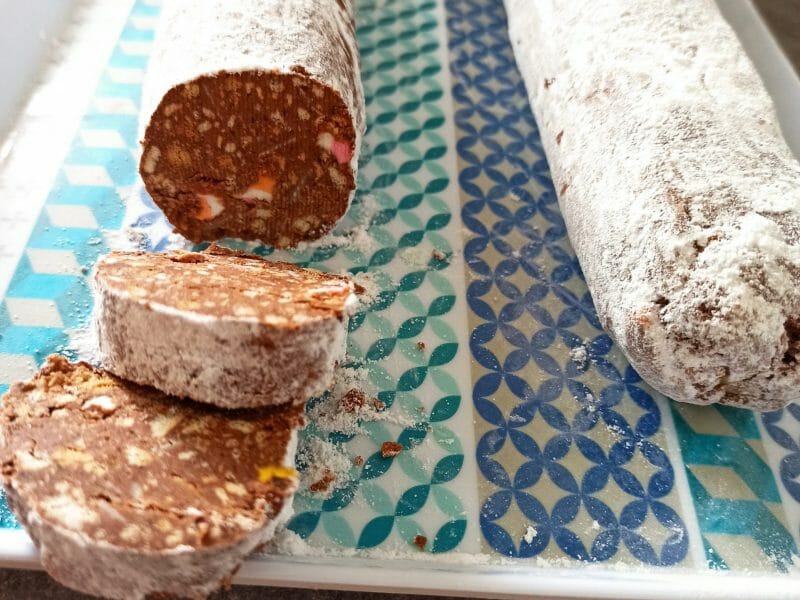 Cliquez pour zoomer ! Saucisson au chocolat Thermomix par laura09100