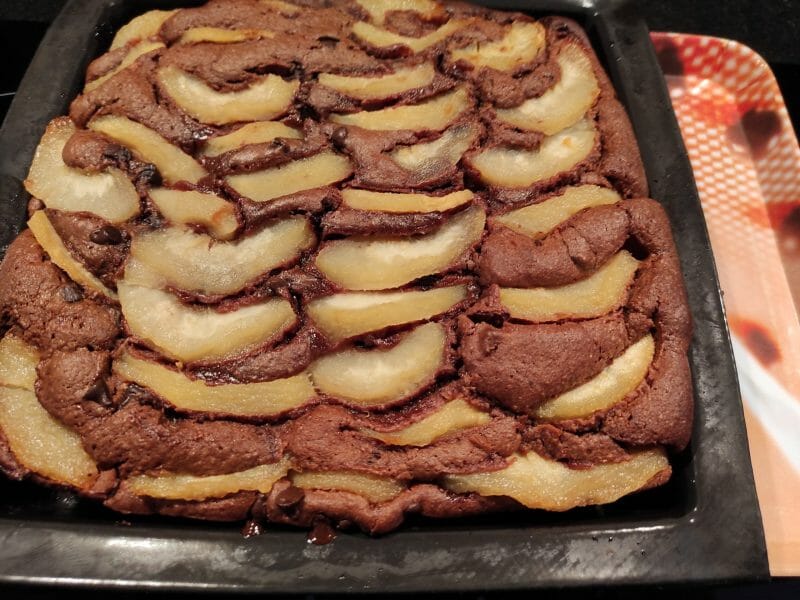 Cliquez pour zoomer ! Brownies aux poires Thermomix par sissi35