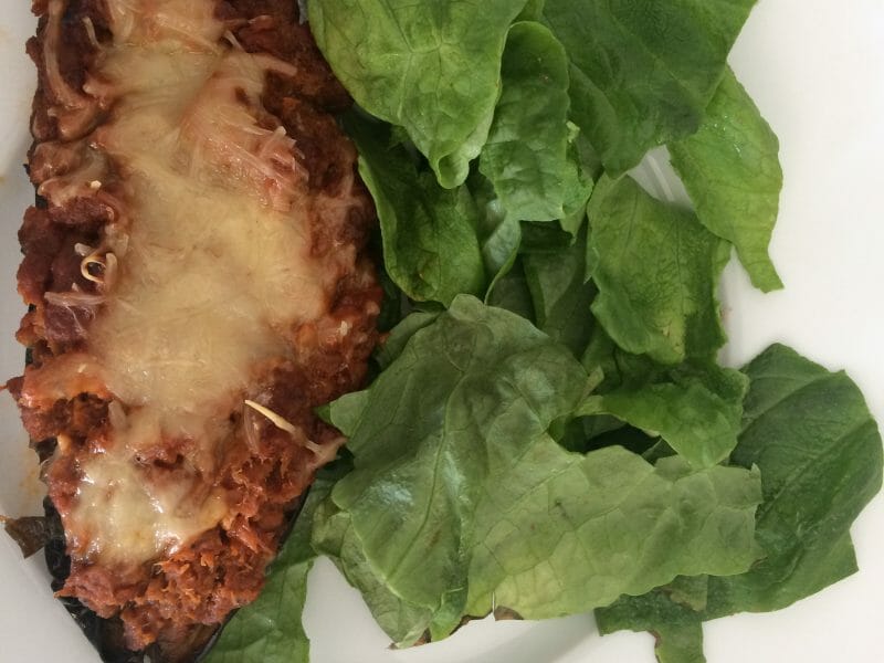 Cliquez pour zoomer ! Aubergines farcies au thon Thermomix par aurellionel