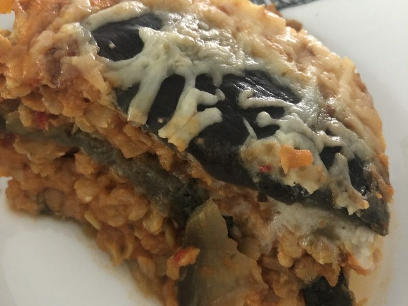 Cliquez pour zoomer ! Moussaka de lentilles corail Thermomix par sorigody