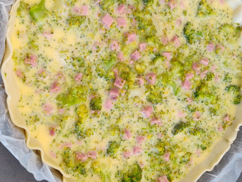 Cliquez pour zoomer ! Quiche au brocoli et jambon Thermomix par cindeg