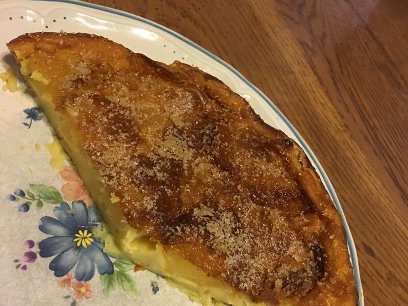 Cliquez pour zoomer ! Flognarde aux pommes (clafoutis aux pommes) Thermomix par fanfan77520