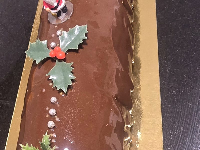 Cliquez pour zoomer ! Bûche mousse au chocolat Thermomix par Reine81