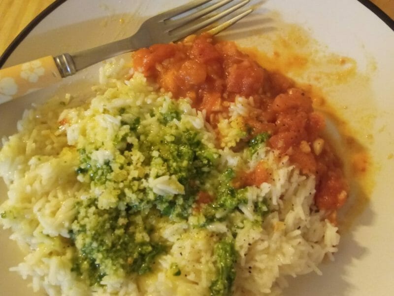Cliquez pour zoomer ! Risotto au pesto d’épinards et basilic Thermomix par beatrixdu13