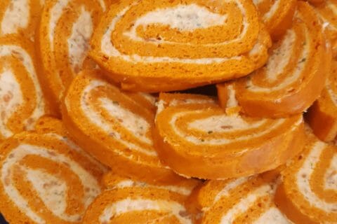 Cliquez pour zoomer ! Roulé à la tomate, saumon et fromage au Thermomix