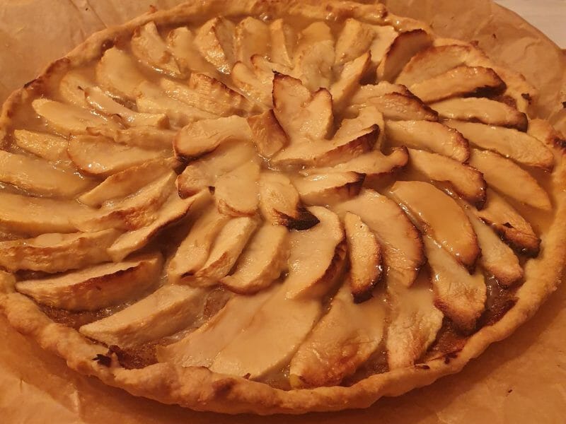 Cliquez pour zoomer ! Tarte pom’pote et caramel beurre salé Thermomix par mzl