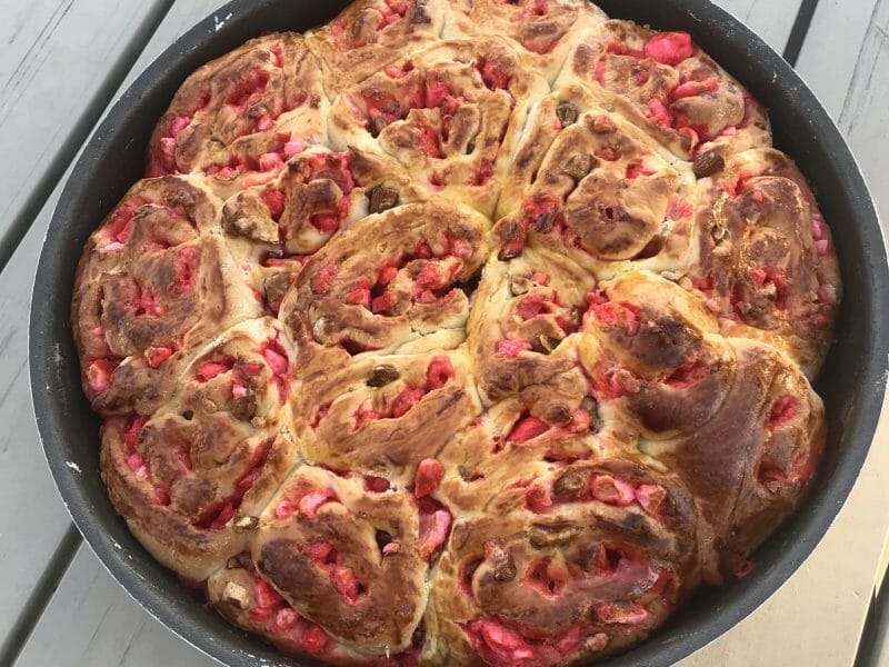 Cliquez pour zoomer ! Brioche aux pralines roses Thermomix par einalemix