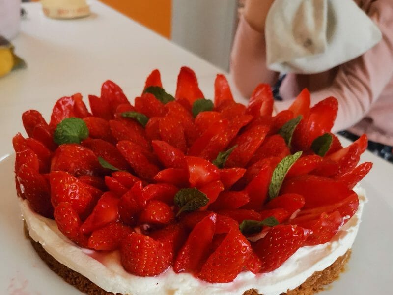 Cliquez pour zoomer ! Tarte aux fraises sans cuisson Thermomix par alice_40