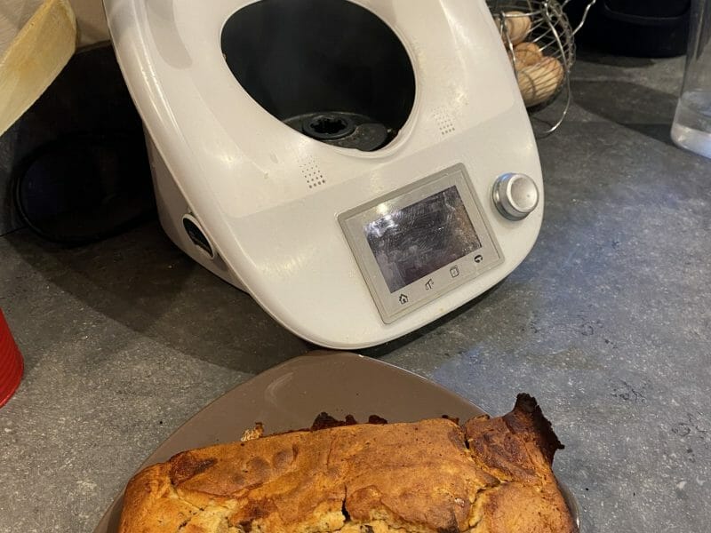 Cliquez pour zoomer ! Cake banane et pépites de chocolat Thermomix par Béné