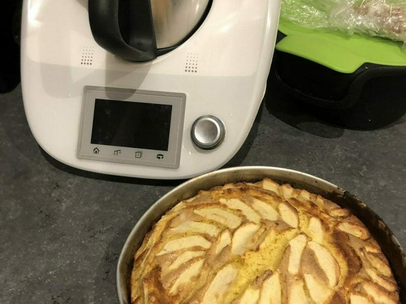 Cliquez pour zoomer ! Gâteau aux pommes et mascarpone Thermomix par Béné