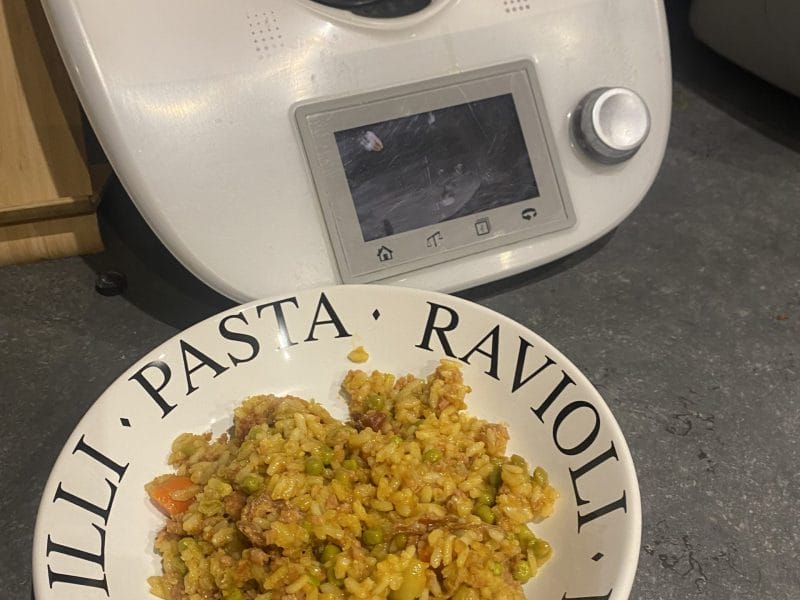 Cliquez pour zoomer ! Riz safrané aux petits légumes Thermomix par Béné