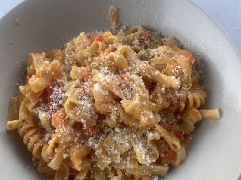 Cliquez pour zoomer ! Fusilli aux tomates et au chorizo Thermomix par Béné