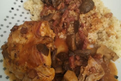 Cliquez pour zoomer ! Lapin sauce chasseur Thermomix par celinefrelon59