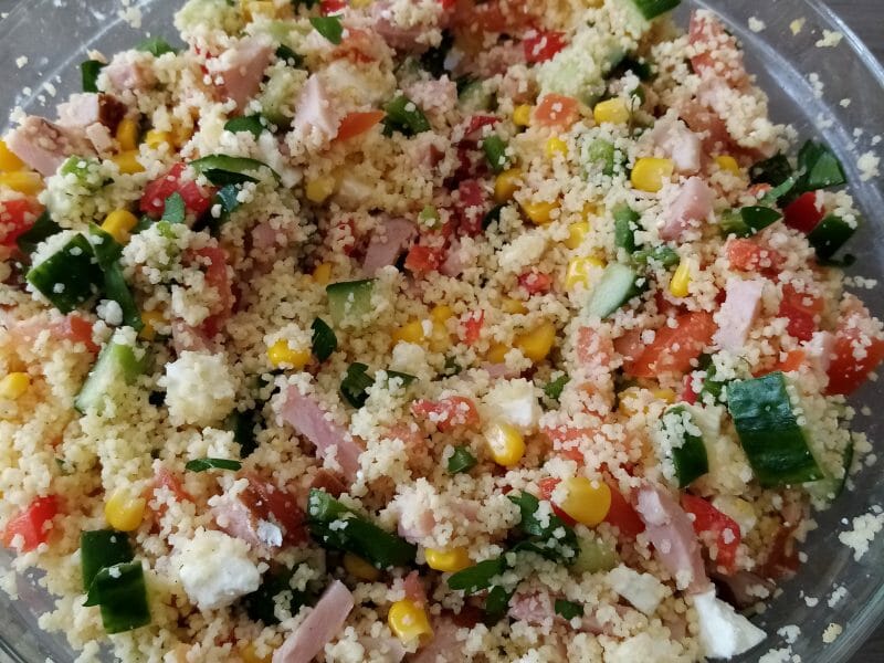Cliquez pour zoomer ! Salade de couscous façon taboulé Thermomix par kainouchocho