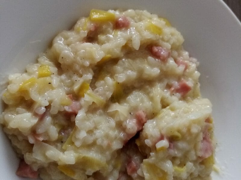 Cliquez pour zoomer ! Risotto poireaux et lardons Thermomix par kainouchocho