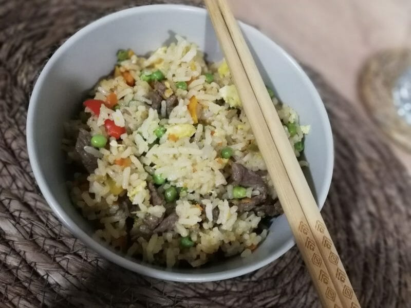 Cliquez pour zoomer ! Riz au boeuf à la chinoise Thermomix par mamancuisine