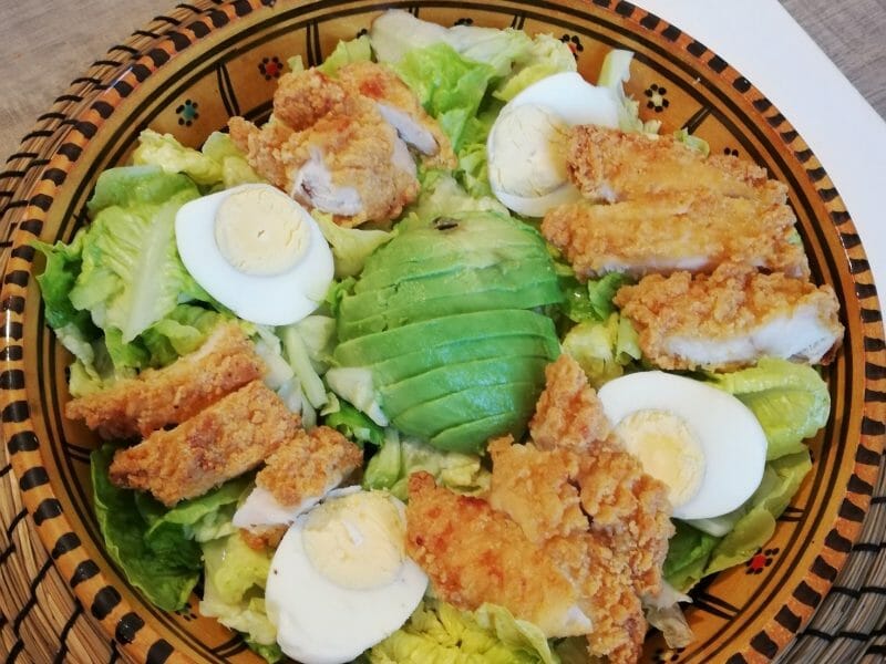 Cliquez pour zoomer ! Salade César Thermomix par mamancuisine