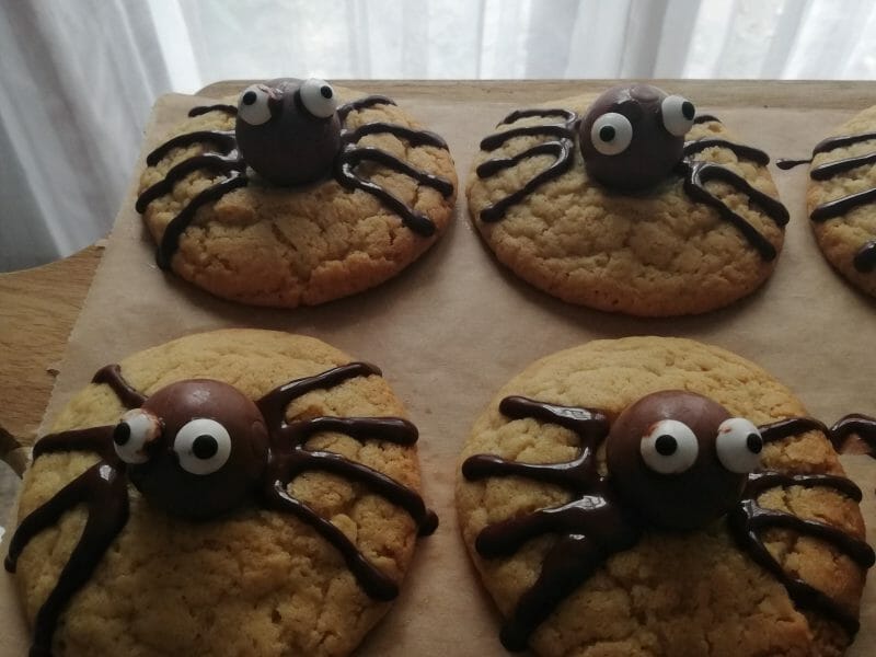 Cliquez pour zoomer ! Spider cookies – cookies araignées Thermomix par mamancuisine