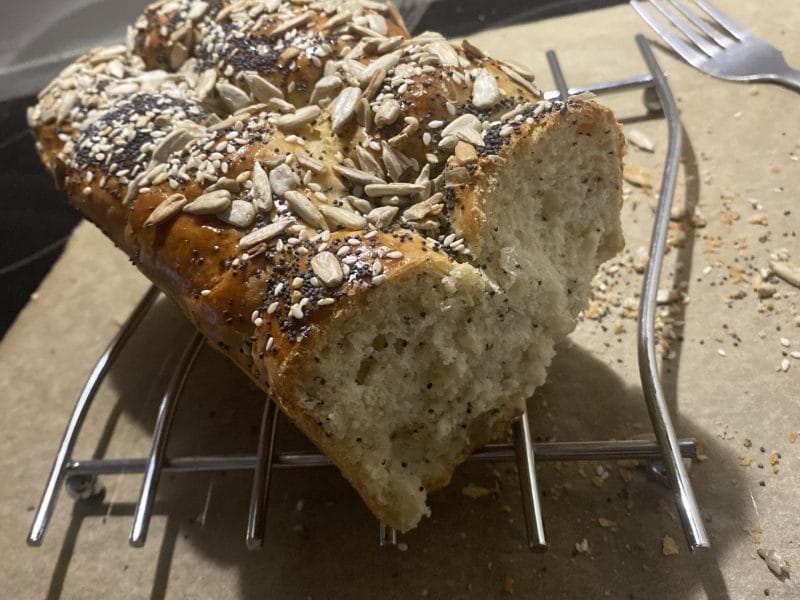 Cliquez pour zoomer ! Pain de mie aux blancs d’oeufs et aux graines de céréales Thermomix par chavlhr