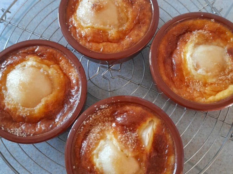 Cliquez pour zoomer ! Petits flans à la poire Thermomix par jacote2020